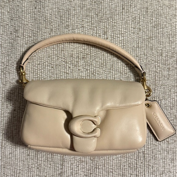 Coach Handbags - Coach Cream Mini Tabby Leather Women's Bag